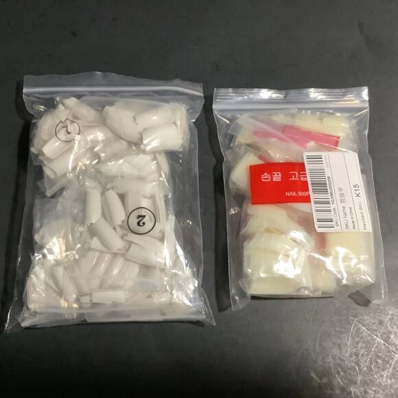 LOT #18 HUGE LOT NAIL TIPS There Are 100’s Of Them All Sizes All Shapes NEW - Picture 7 of 8